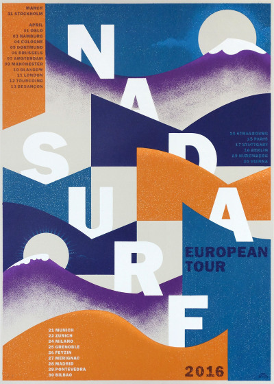 Nada Surf Screen Print Poster